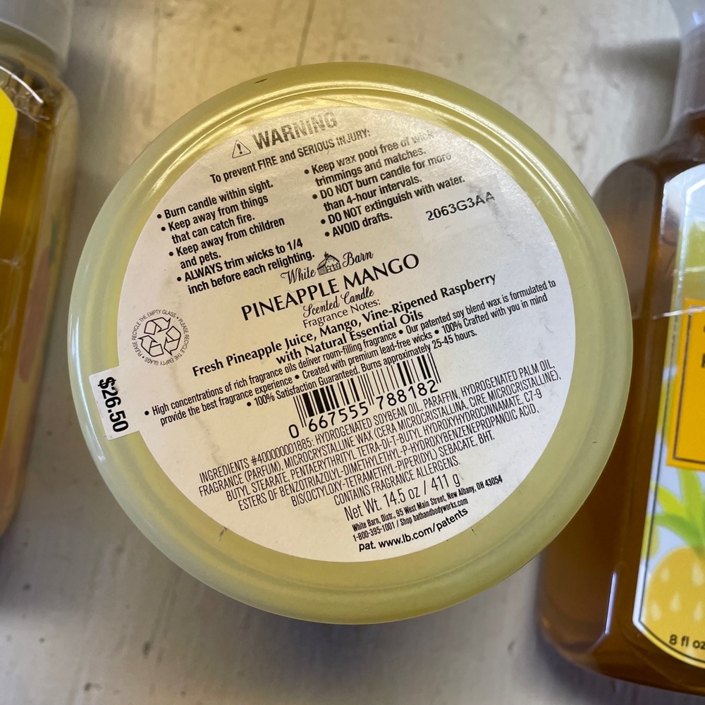 Bath & Body Works Pineapple Mango Set BRAND NEW - Picture 8 of 10